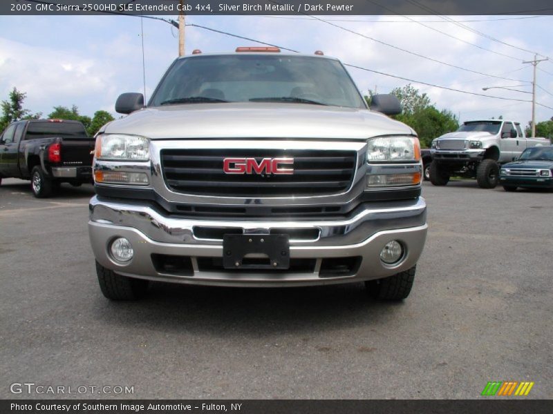 Silver Birch Metallic / Dark Pewter 2005 GMC Sierra 2500HD SLE Extended Cab 4x4