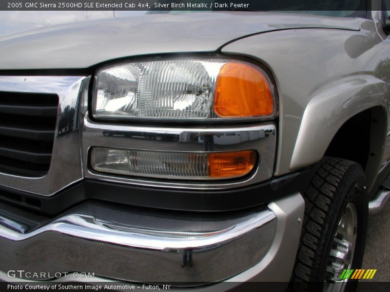 Silver Birch Metallic / Dark Pewter 2005 GMC Sierra 2500HD SLE Extended Cab 4x4