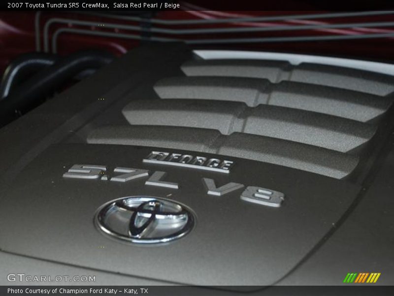 Salsa Red Pearl / Beige 2007 Toyota Tundra SR5 CrewMax