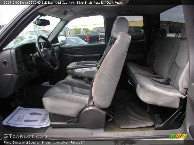 Silver Birch Metallic / Dark Pewter 2005 GMC Sierra 2500HD SLE Extended Cab 4x4