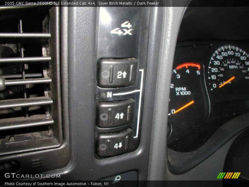Silver Birch Metallic / Dark Pewter 2005 GMC Sierra 2500HD SLE Extended Cab 4x4