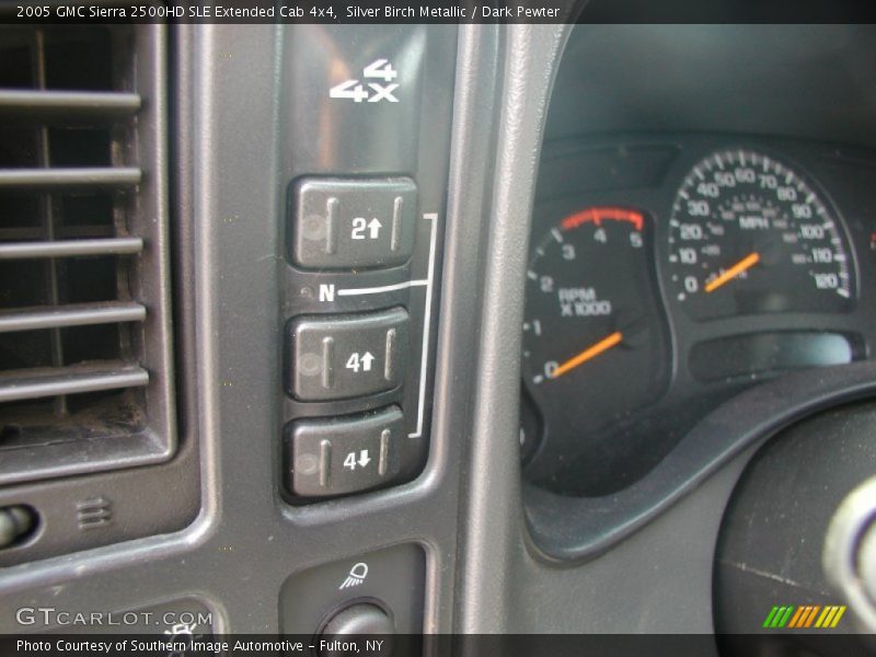 Silver Birch Metallic / Dark Pewter 2005 GMC Sierra 2500HD SLE Extended Cab 4x4