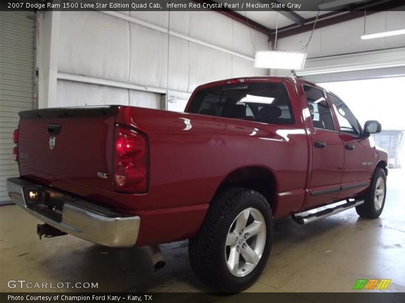 Inferno Red Crystal Pearl / Medium Slate Gray 2007 Dodge Ram 1500 Lone Star Edition Quad Cab