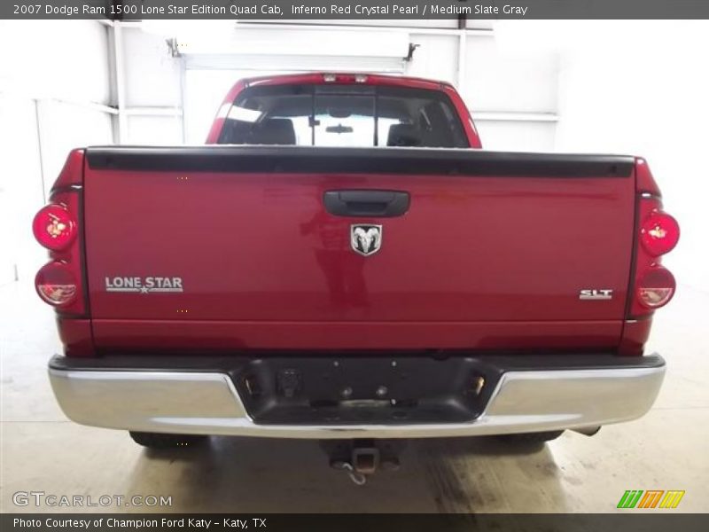 Inferno Red Crystal Pearl / Medium Slate Gray 2007 Dodge Ram 1500 Lone Star Edition Quad Cab