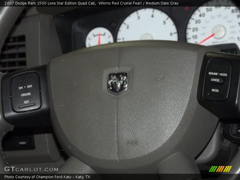 Inferno Red Crystal Pearl / Medium Slate Gray 2007 Dodge Ram 1500 Lone Star Edition Quad Cab