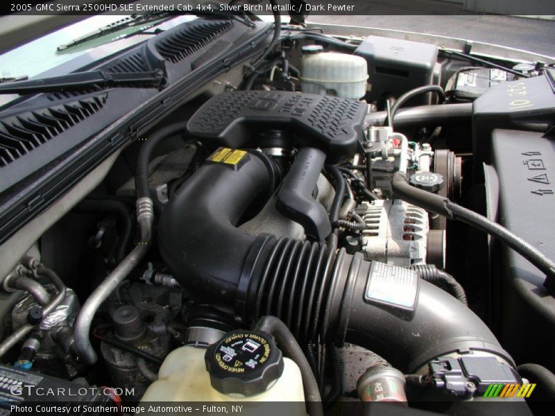 Silver Birch Metallic / Dark Pewter 2005 GMC Sierra 2500HD SLE Extended Cab 4x4