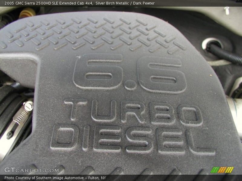Silver Birch Metallic / Dark Pewter 2005 GMC Sierra 2500HD SLE Extended Cab 4x4