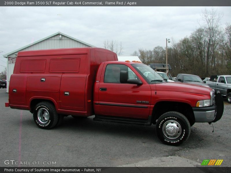 Flame Red / Agate 2000 Dodge Ram 3500 SLT Regular Cab 4x4 Commercial