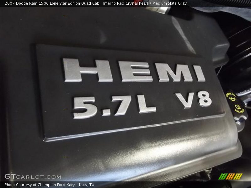 Inferno Red Crystal Pearl / Medium Slate Gray 2007 Dodge Ram 1500 Lone Star Edition Quad Cab