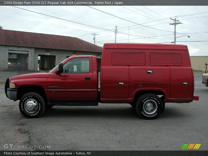 Flame Red / Agate 2000 Dodge Ram 3500 SLT Regular Cab 4x4 Commercial