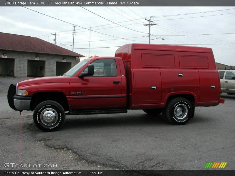 Flame Red / Agate 2000 Dodge Ram 3500 SLT Regular Cab 4x4 Commercial