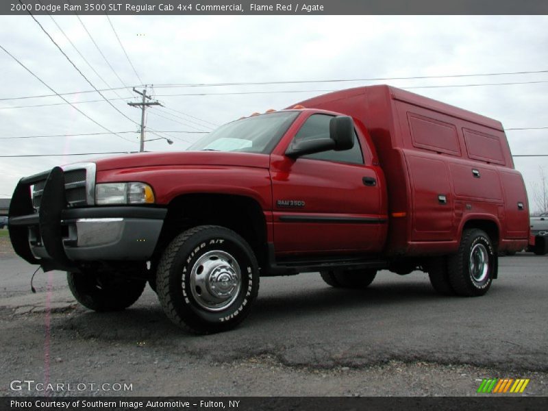 Flame Red / Agate 2000 Dodge Ram 3500 SLT Regular Cab 4x4 Commercial