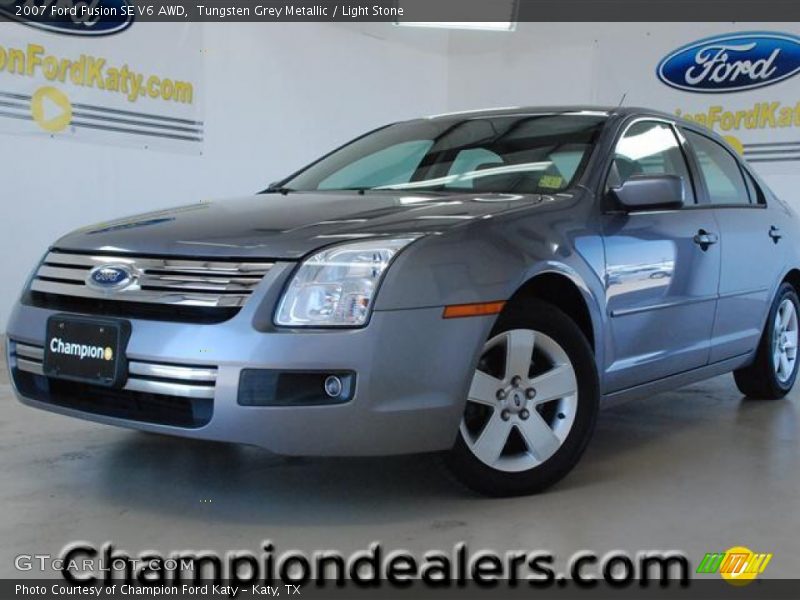 Tungsten Grey Metallic / Light Stone 2007 Ford Fusion SE V6 AWD
