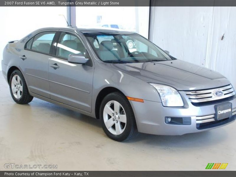 Tungsten Grey Metallic / Light Stone 2007 Ford Fusion SE V6 AWD