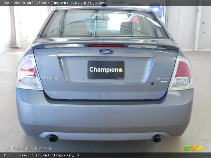 Tungsten Grey Metallic / Light Stone 2007 Ford Fusion SE V6 AWD