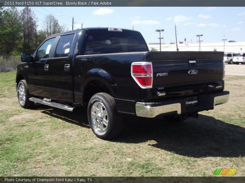 Ebony Black / Pale Adobe 2011 Ford F150 XLT SuperCrew