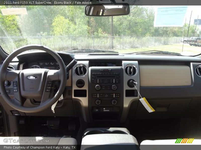 Ebony Black / Pale Adobe 2011 Ford F150 XLT SuperCrew