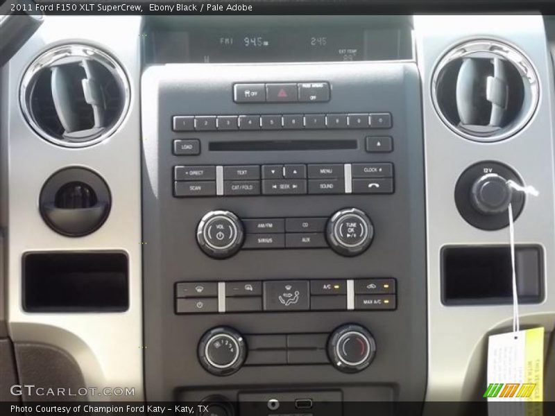 Ebony Black / Pale Adobe 2011 Ford F150 XLT SuperCrew