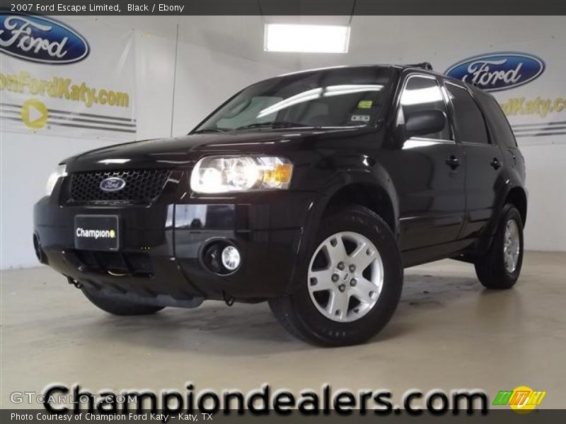 Black / Ebony 2007 Ford Escape Limited