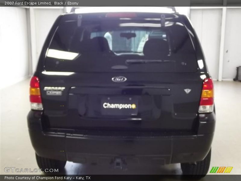 Black / Ebony 2007 Ford Escape Limited
