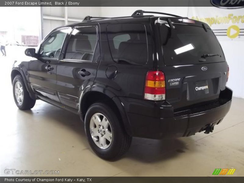 Black / Ebony 2007 Ford Escape Limited