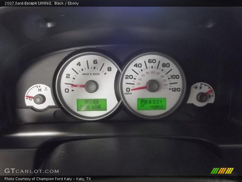  2007 Escape Limited Limited Gauges