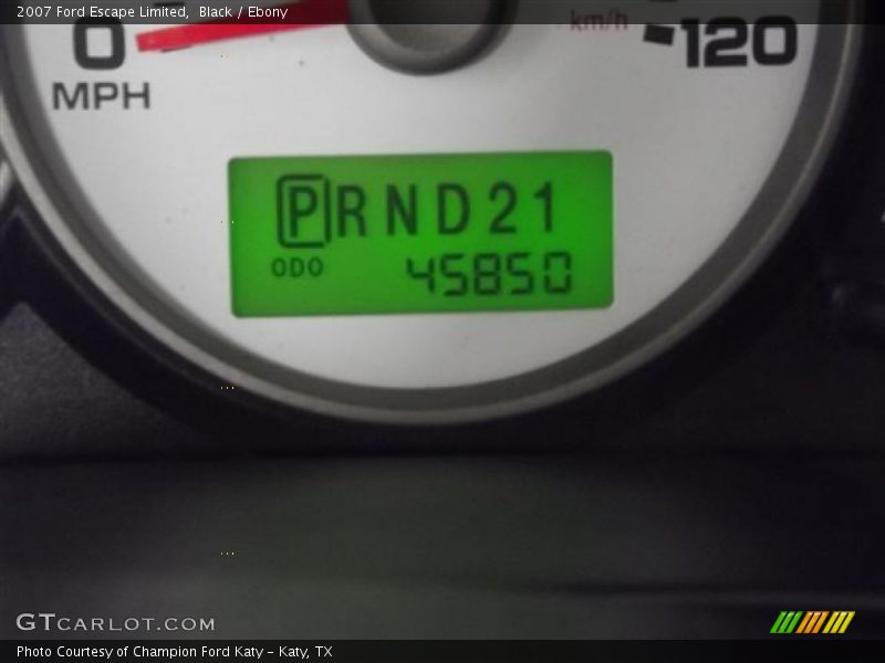 Black / Ebony 2007 Ford Escape Limited