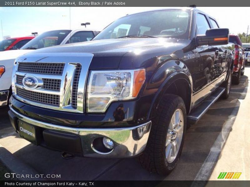 Ebony Black / Pale Adobe 2011 Ford F150 Lariat SuperCrew 4x4