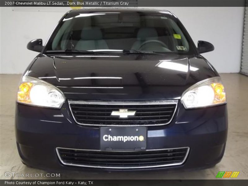 Dark Blue Metallic / Titanium Gray 2007 Chevrolet Malibu LT Sedan