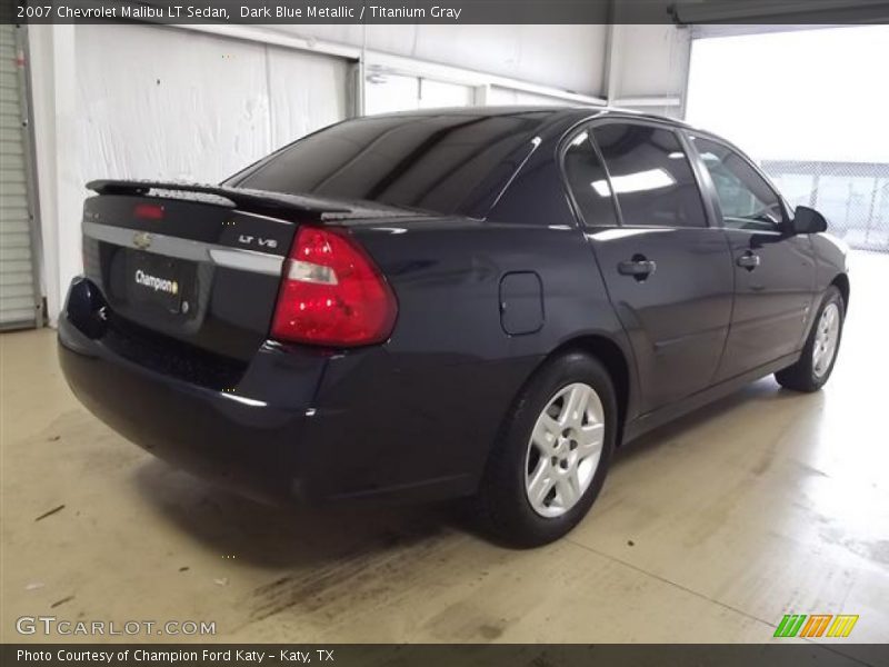 Dark Blue Metallic / Titanium Gray 2007 Chevrolet Malibu LT Sedan