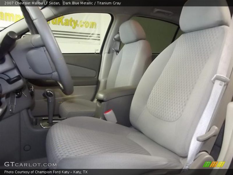 Dark Blue Metallic / Titanium Gray 2007 Chevrolet Malibu LT Sedan