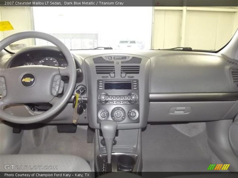 Dark Blue Metallic / Titanium Gray 2007 Chevrolet Malibu LT Sedan
