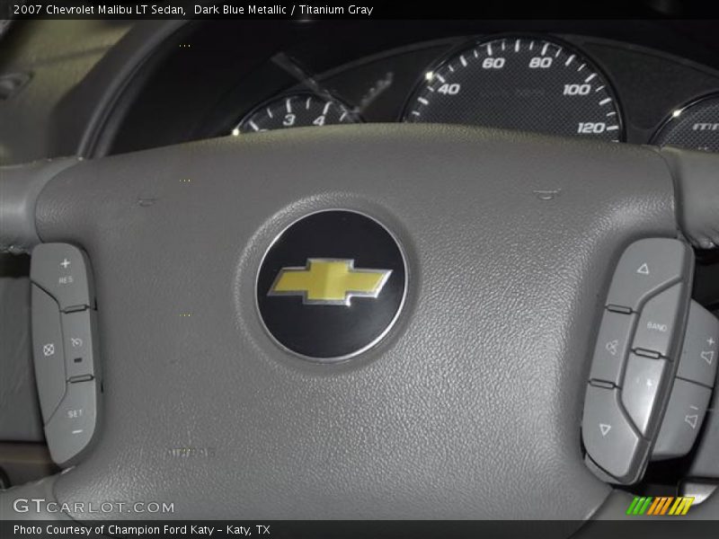 Dark Blue Metallic / Titanium Gray 2007 Chevrolet Malibu LT Sedan