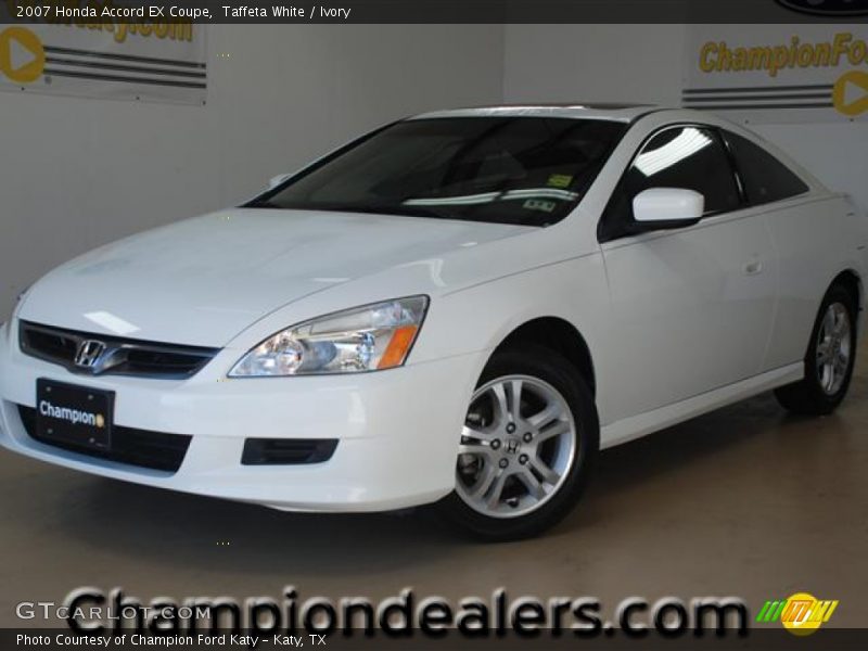 Taffeta White / Ivory 2007 Honda Accord EX Coupe