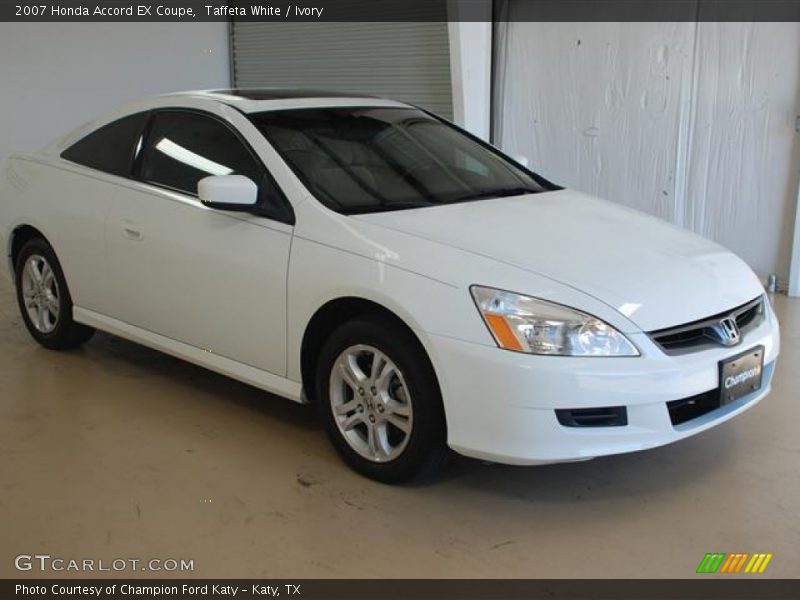 Taffeta White / Ivory 2007 Honda Accord EX Coupe