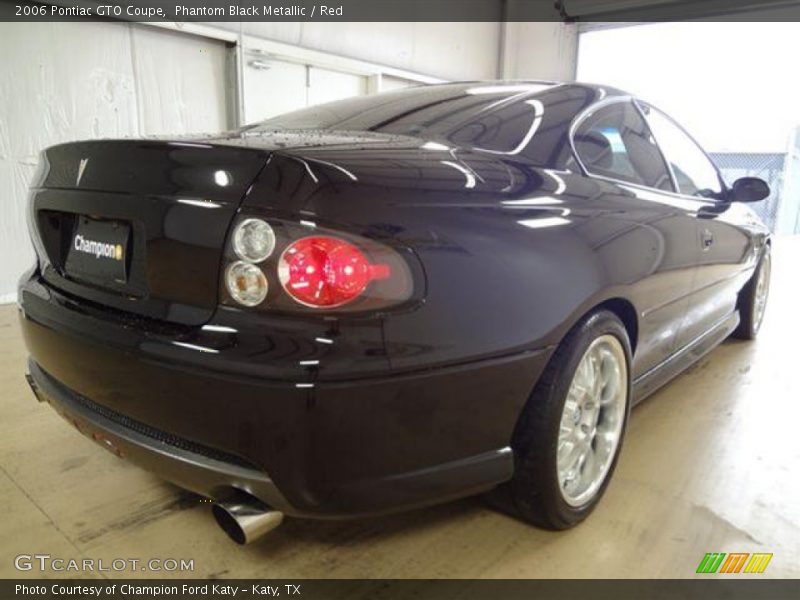Phantom Black Metallic / Red 2006 Pontiac GTO Coupe