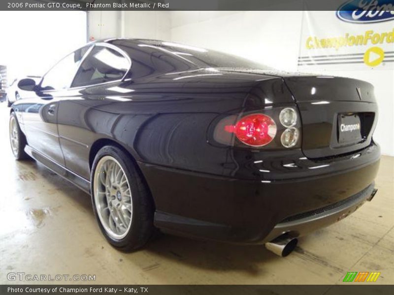 Phantom Black Metallic / Red 2006 Pontiac GTO Coupe