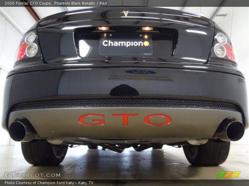 Phantom Black Metallic / Red 2006 Pontiac GTO Coupe