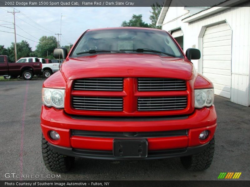 Flame Red / Dark Slate Gray 2002 Dodge Ram 1500 Sport Quad Cab