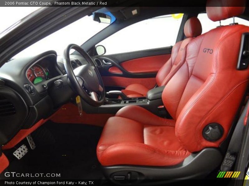 Phantom Black Metallic / Red 2006 Pontiac GTO Coupe