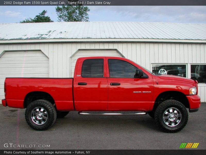 Flame Red / Dark Slate Gray 2002 Dodge Ram 1500 Sport Quad Cab