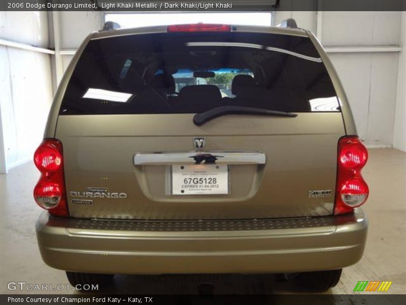 Light Khaki Metallic / Dark Khaki/Light Khaki 2006 Dodge Durango Limited