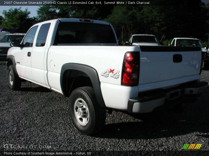 Summit White / Dark Charcoal 2007 Chevrolet Silverado 2500HD Classic LS Extended Cab 4x4