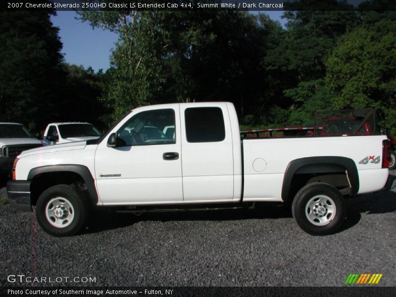 Summit White / Dark Charcoal 2007 Chevrolet Silverado 2500HD Classic LS Extended Cab 4x4
