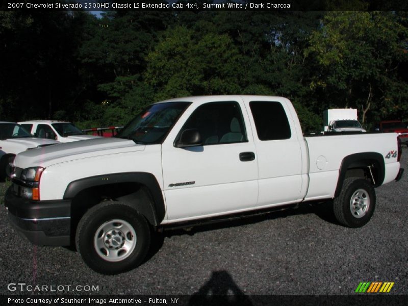 Summit White / Dark Charcoal 2007 Chevrolet Silverado 2500HD Classic LS Extended Cab 4x4