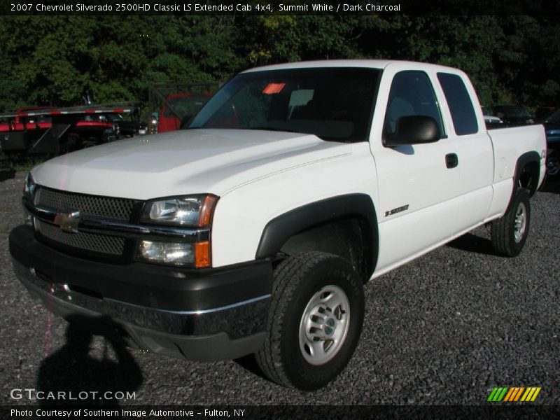 Summit White / Dark Charcoal 2007 Chevrolet Silverado 2500HD Classic LS Extended Cab 4x4