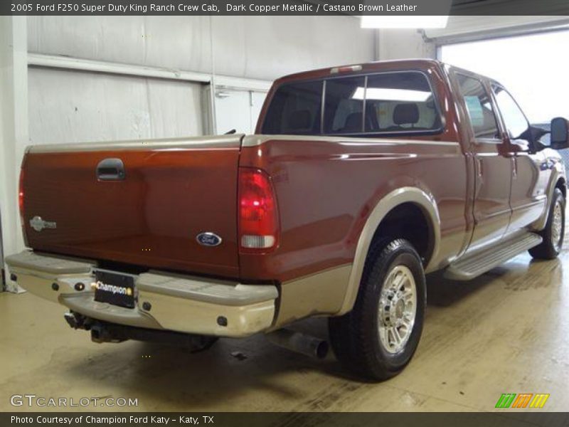 Dark Copper Metallic / Castano Brown Leather 2005 Ford F250 Super Duty King Ranch Crew Cab