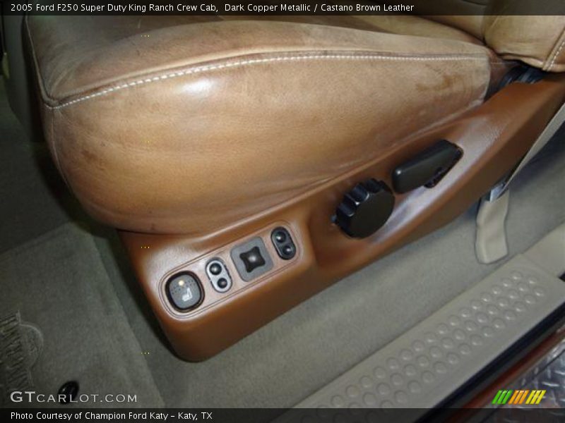 Dark Copper Metallic / Castano Brown Leather 2005 Ford F250 Super Duty King Ranch Crew Cab