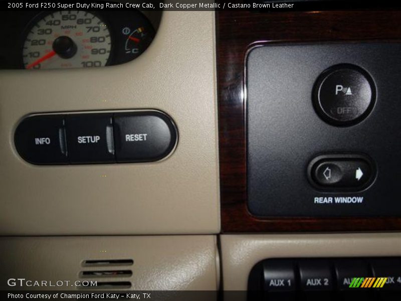 Dark Copper Metallic / Castano Brown Leather 2005 Ford F250 Super Duty King Ranch Crew Cab