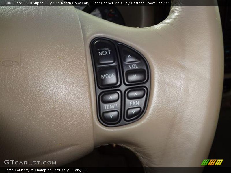 Dark Copper Metallic / Castano Brown Leather 2005 Ford F250 Super Duty King Ranch Crew Cab